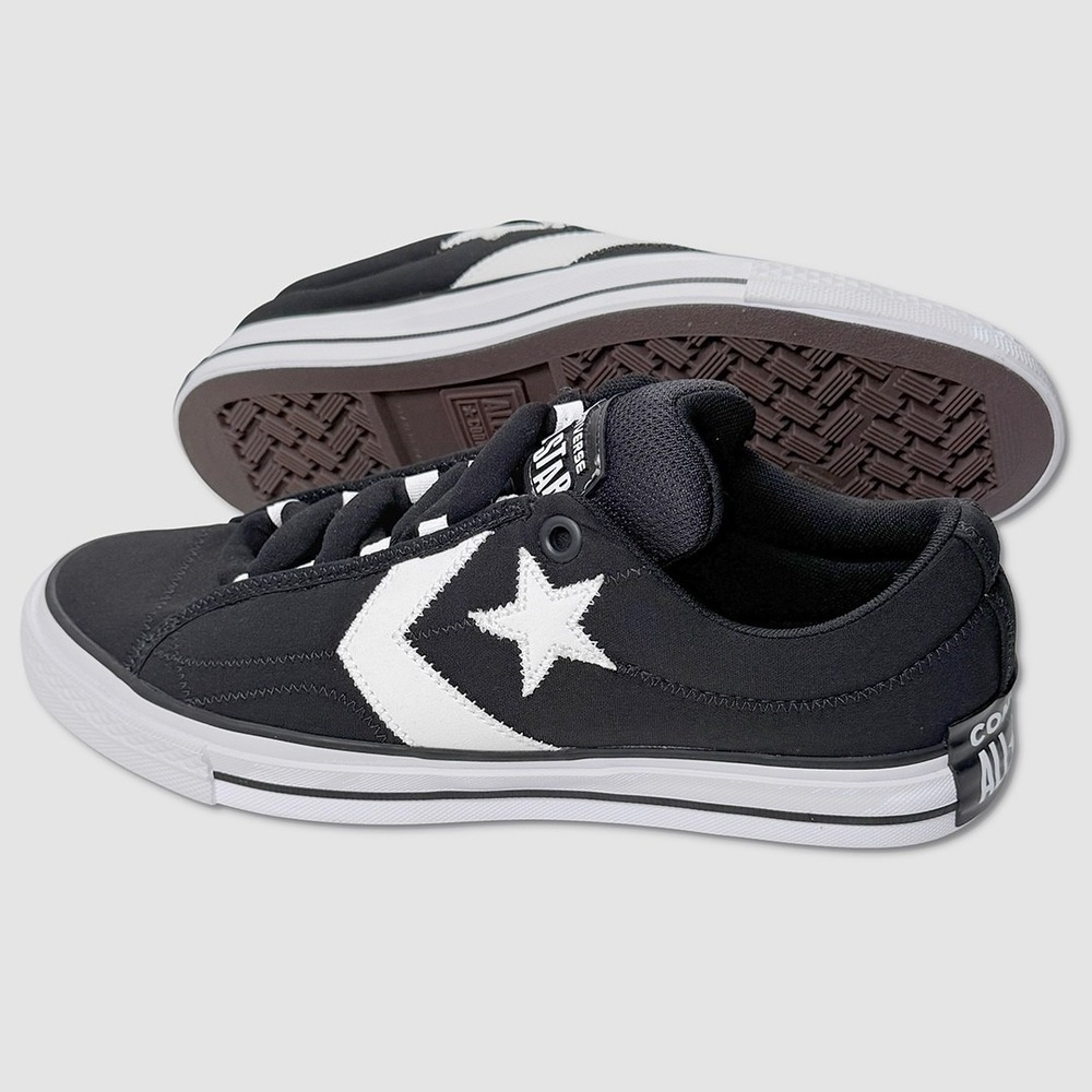 Converse Player 76 Puff Low Shoes - NEW Mens 9 Black / White - #49832-TOP1